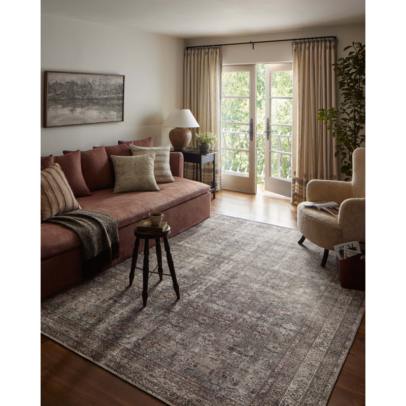 Amber Lewis x Loloi Moss / Bark Area Rug & Reviews Wayfair